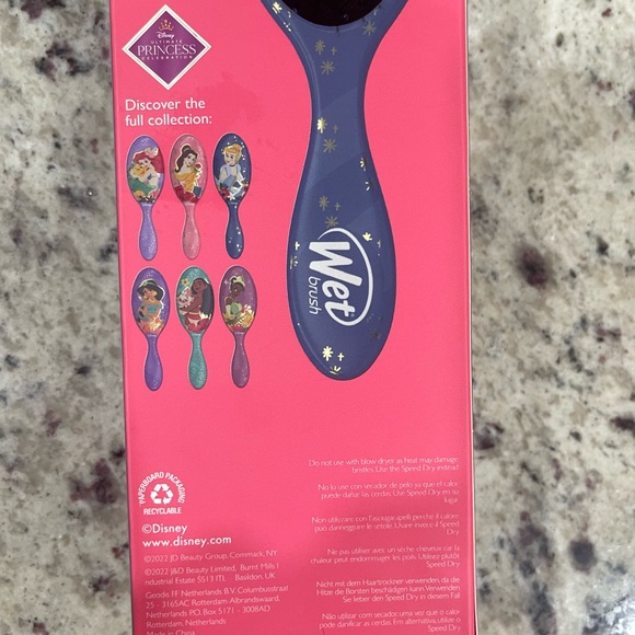 🆕DISNEY PRINCESS- CINDERELLA-Limited edition Wet Brush Detangler Hair Brush NWT - Picture 6 of 6